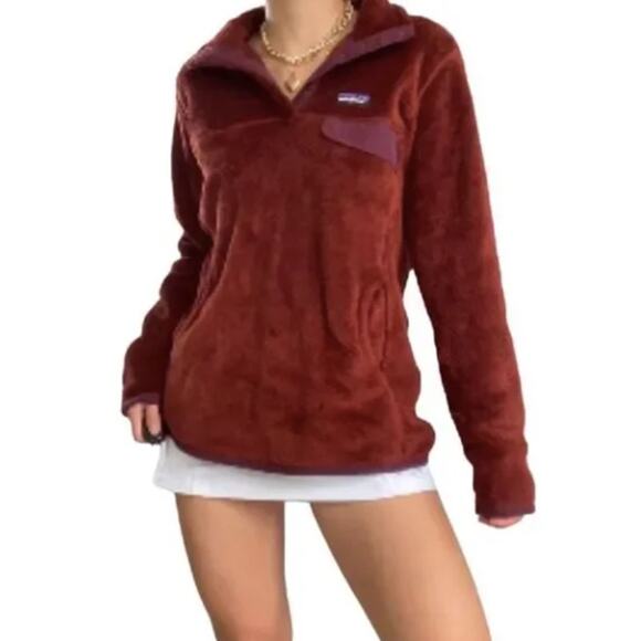 Patagonia Re-Tool Snap Synchilla Polartec T Fleece Rusted Iron Women's Size S - Picture 1 of 8